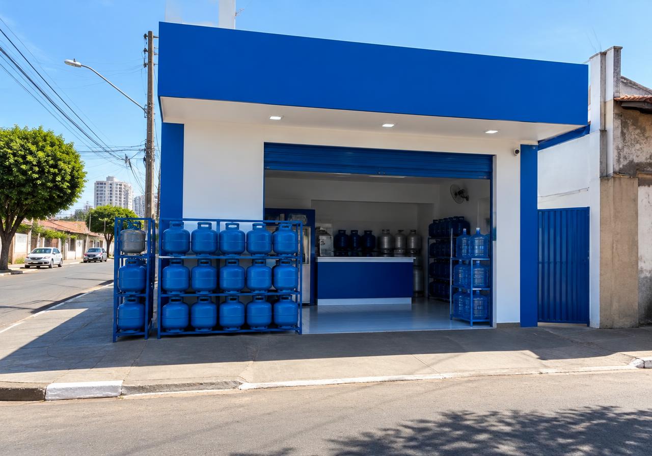 Nova fachada da Gás CW, Revenda Autorizada Ultragaz